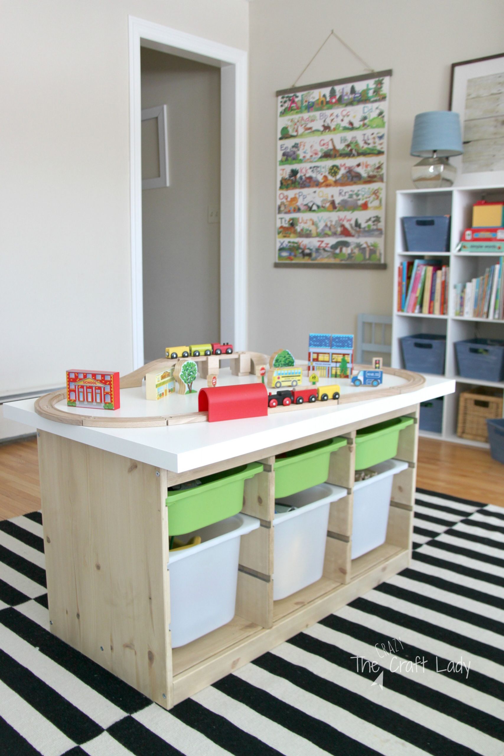 Ikea Childrens Storage
 An Ikea Hack Train & Activity Table The Crazy Craft Lady