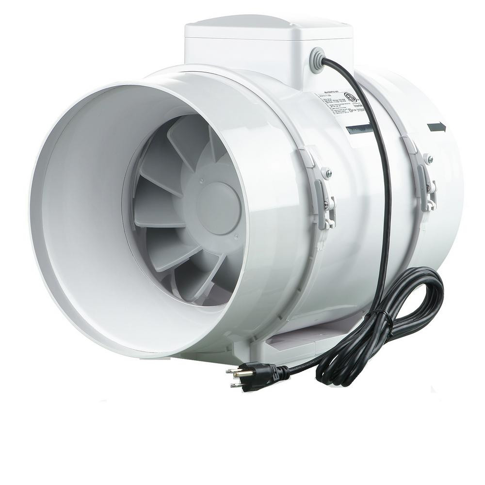 In Line Bathroom Exhaust Fan
 VENTS 473 CFM Power 8 in Mixed Flow In Line Duct Fan TT