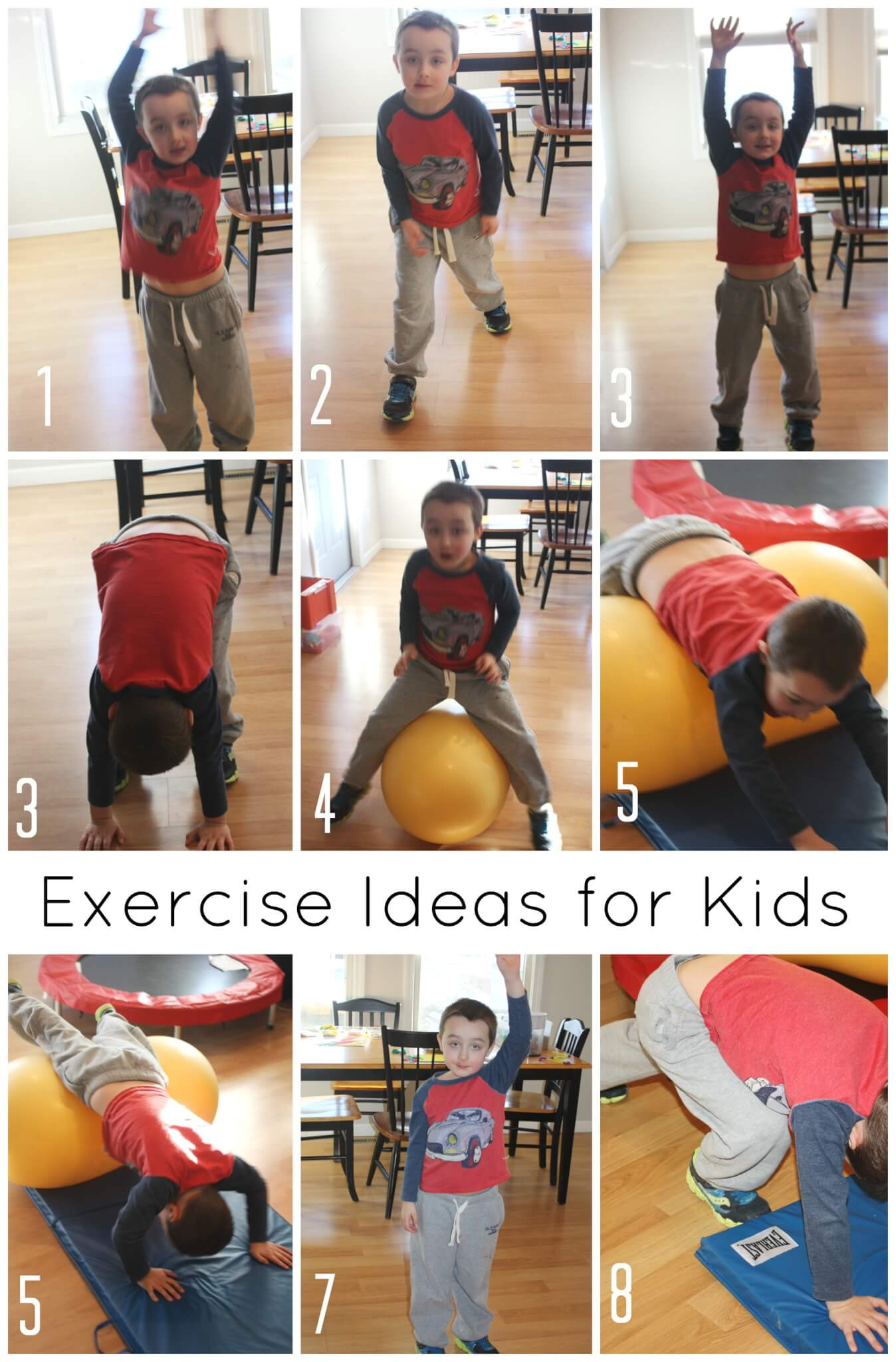 Indoor Exercises For Kids
 Kids Exercises for High Energy Indoor Gross Motor Play