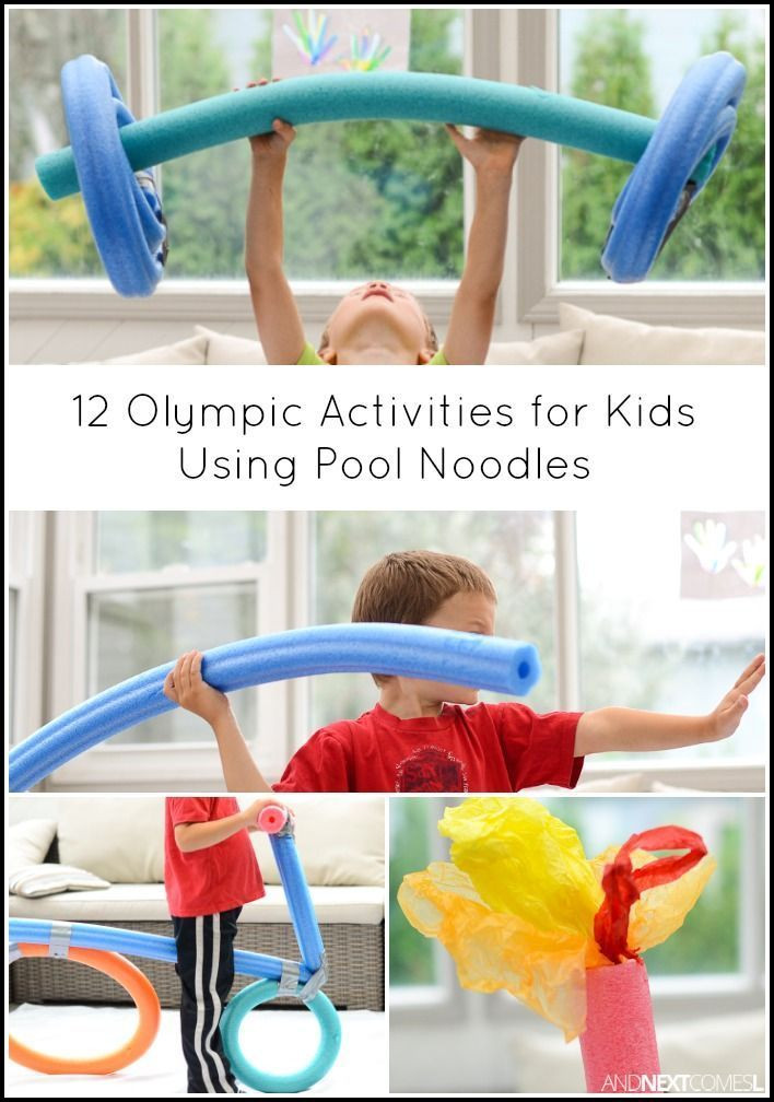 Indoor Olympics Games For Kids
 12 Awesome Olympic Activities for Kids Using Pool Noodles