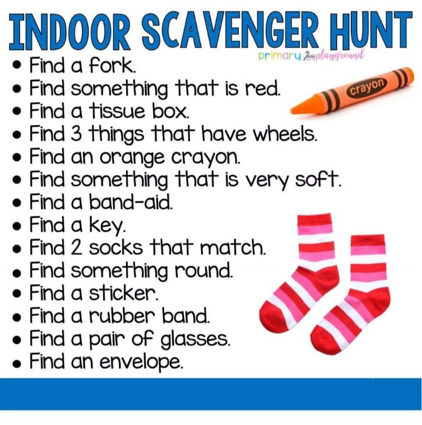 Indoor Scavenger Hunt for Kids Luxury Indoor Scavenger Hunt Families United Network