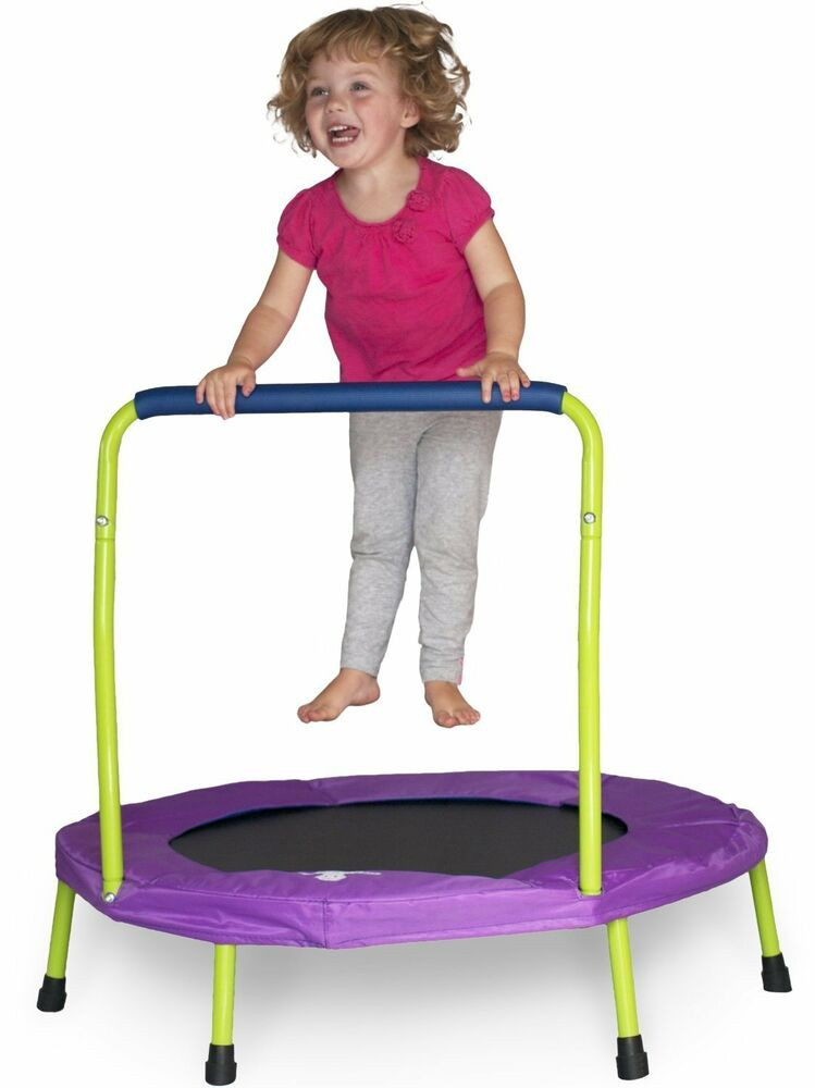 Indoor Trampoline For Kids
 Mini Indoor Trampoline with Handle for Kids and Toddlers