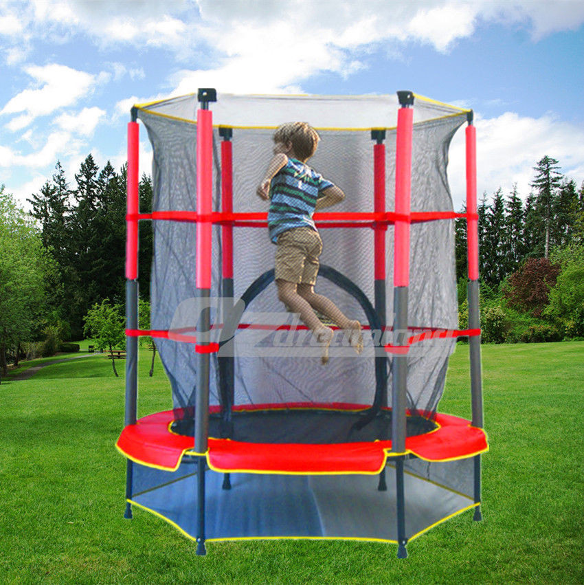 Indoor Trampoline For Kids
 Indoor Outdoor Kids Junior Trampoline with Enclosure and