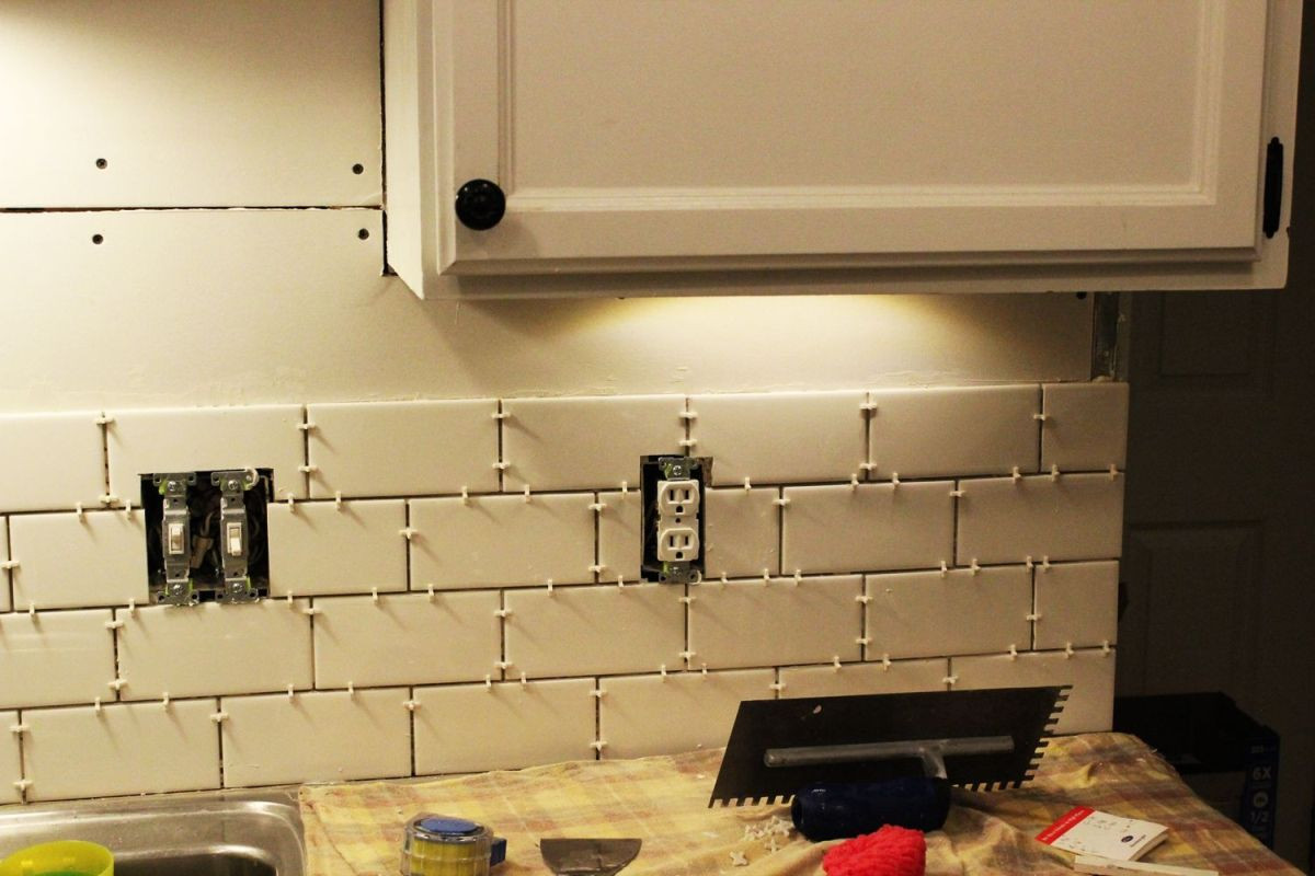 Install Kitchen Backsplash
 How to Install a Subway Tile Kitchen Backsplash