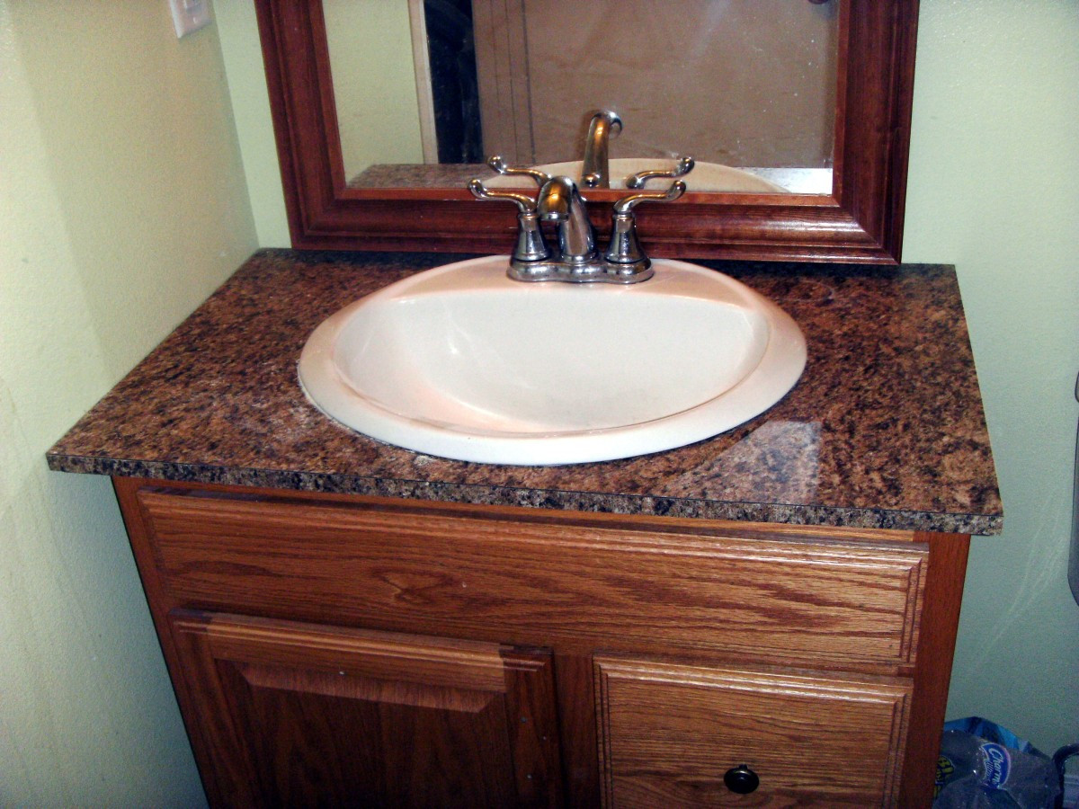 Installing A Bathroom Vanity
 How to Install Laminate Formica for a Bathroom Vanity