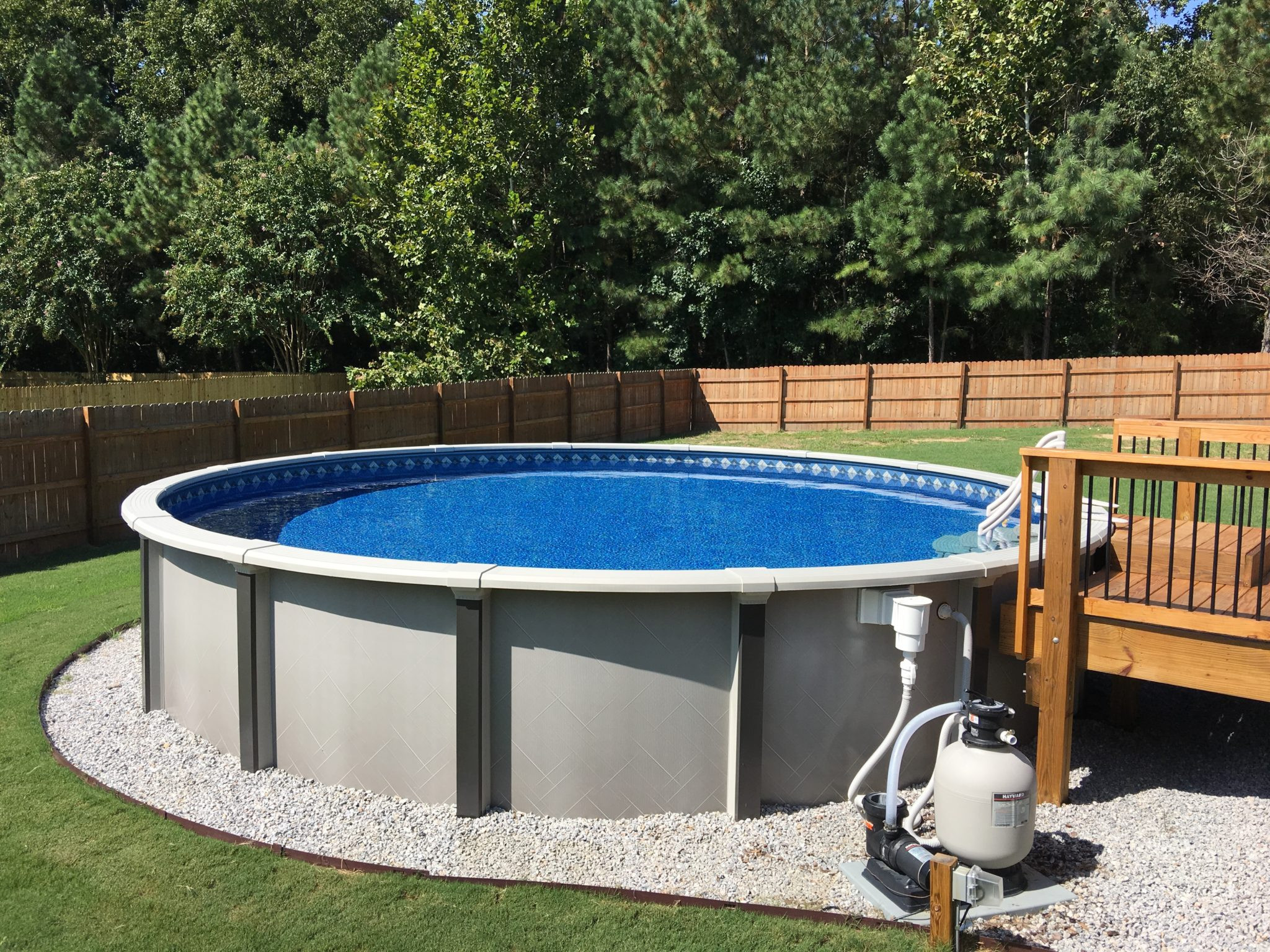Installing Above Ground Pool
 Ground Pools Raleigh NC Wake Forest NC