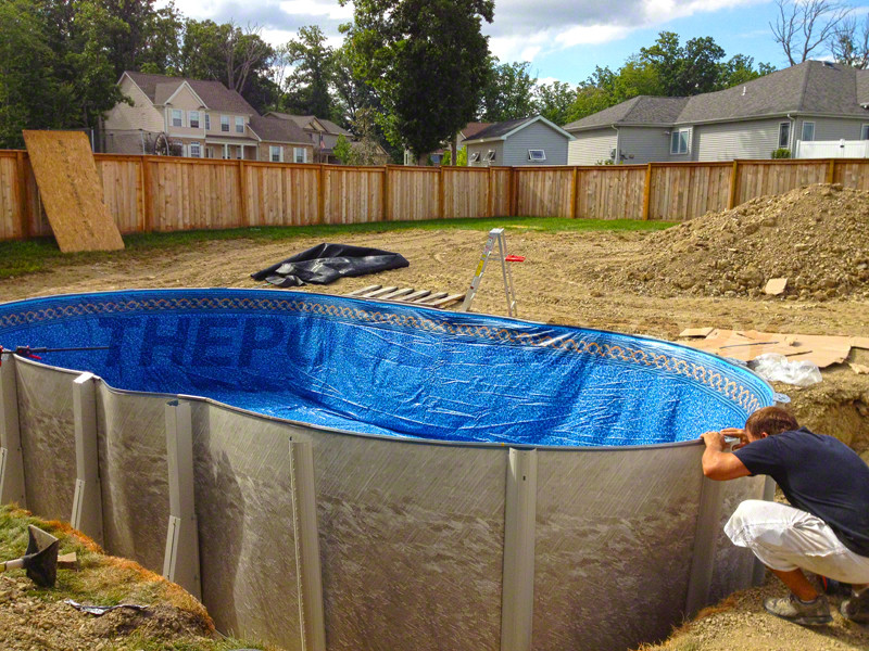 Installing Above Ground Pool
 Ground Pool Installation s The Pool Factory