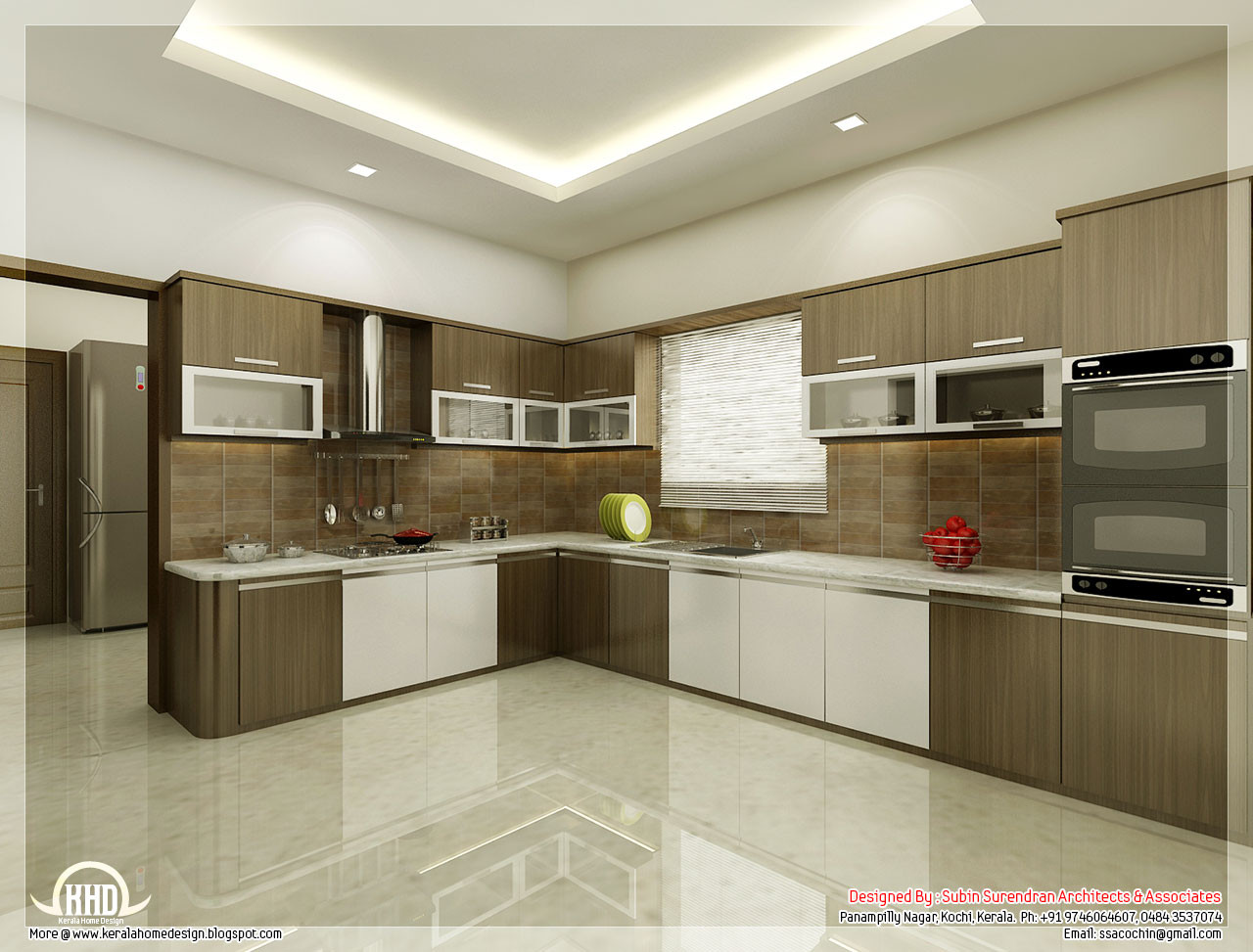 Interior Design Ideas For Kitchen
 Kitchen and dining interiors Kerala home design and