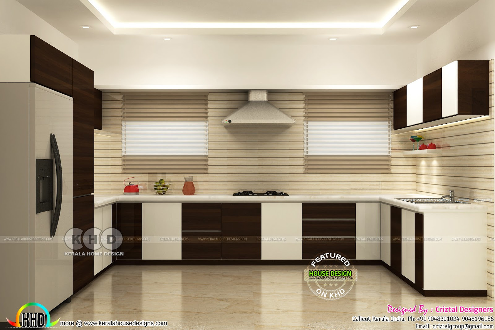 Interior Design Ideas For Kitchen
 Kitchen living bedroom interior designs Kerala home