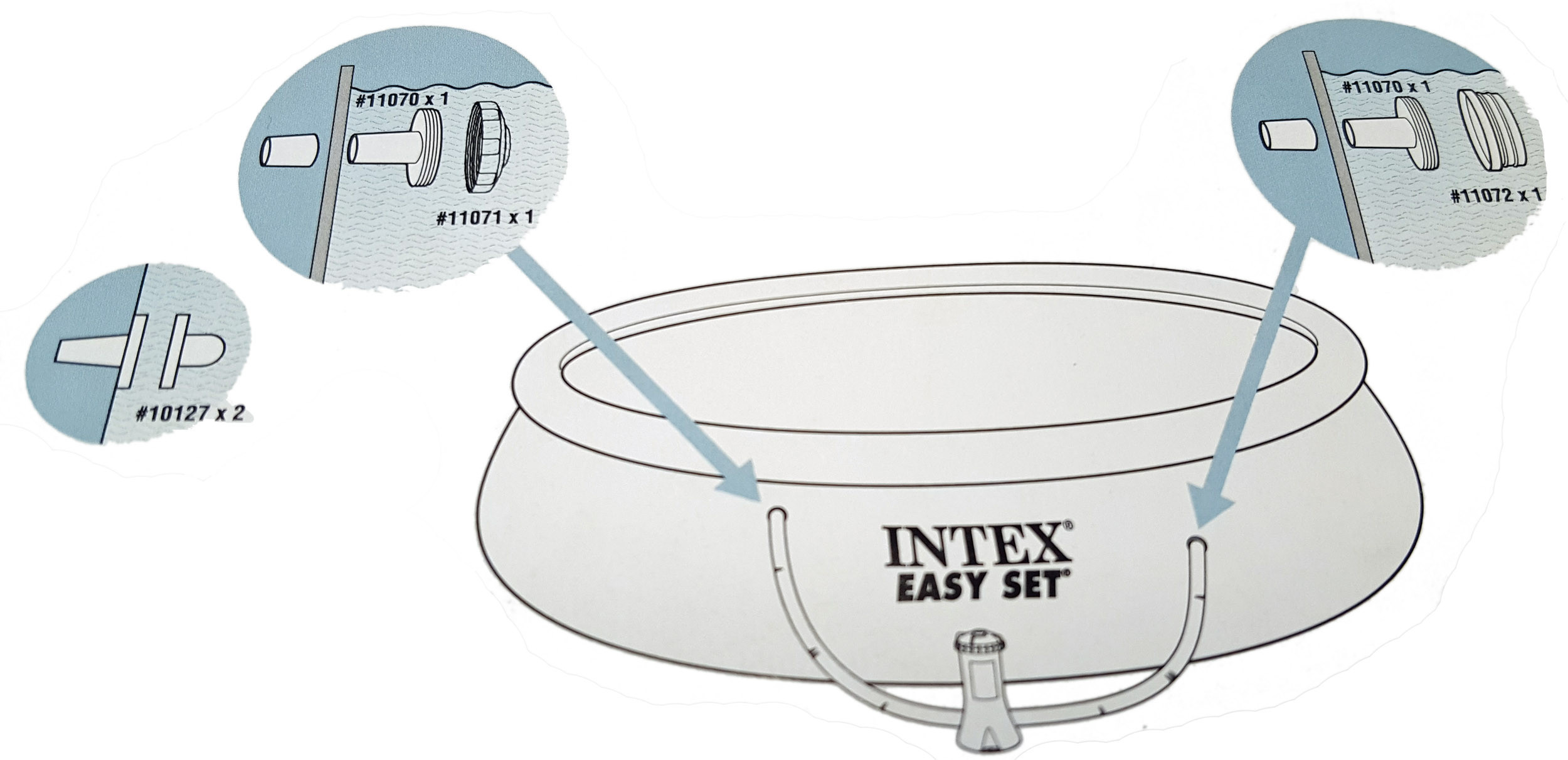 Intex Pool Accessories Above Ground
 Intex Small Ground Pool Strainer Set