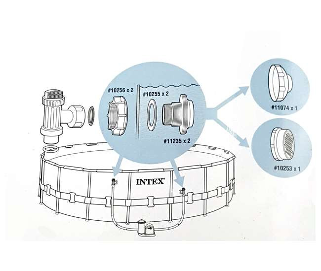 Intex Pool Accessories Above Ground
 Intex Ground Pool Inlet and Outlet