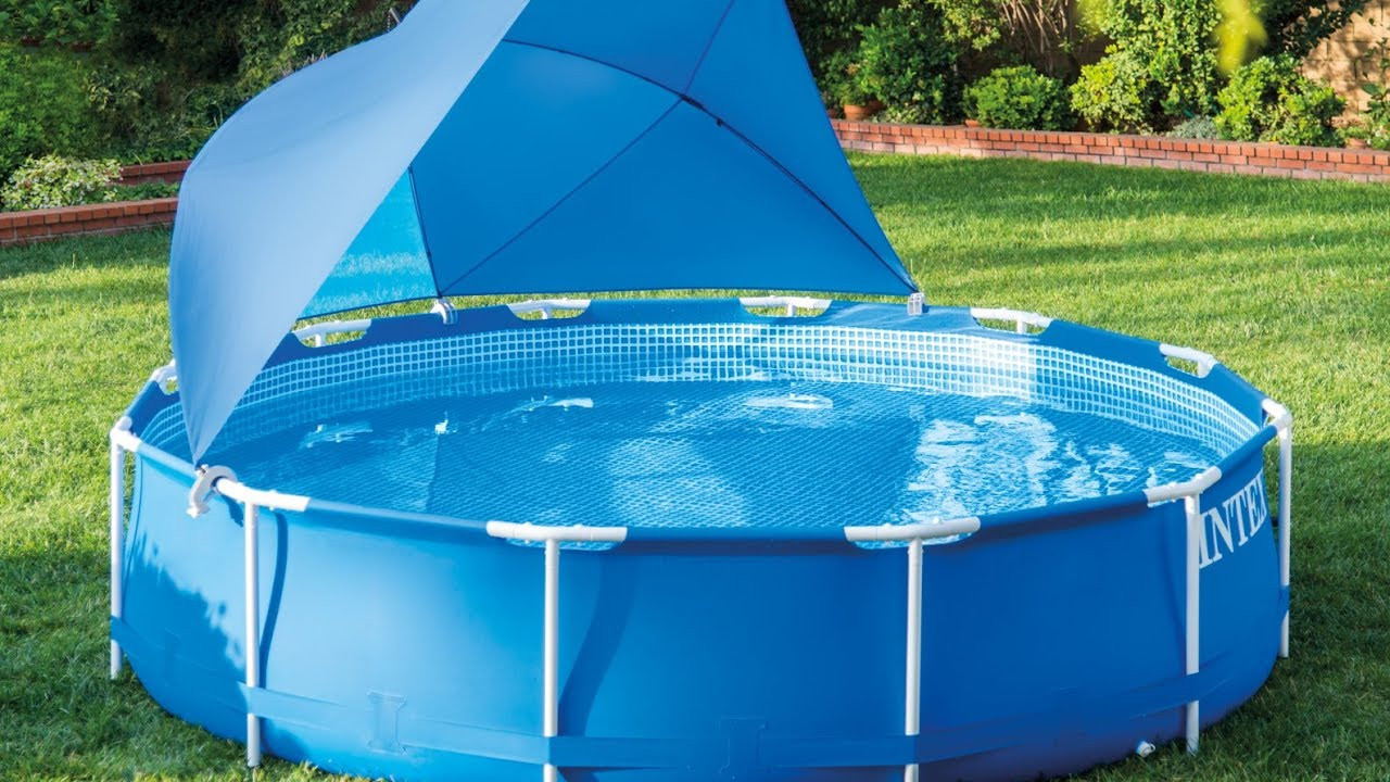 Intex Pool Accessories Above Ground
 Intex pool canopy shade review mounting and disassembly