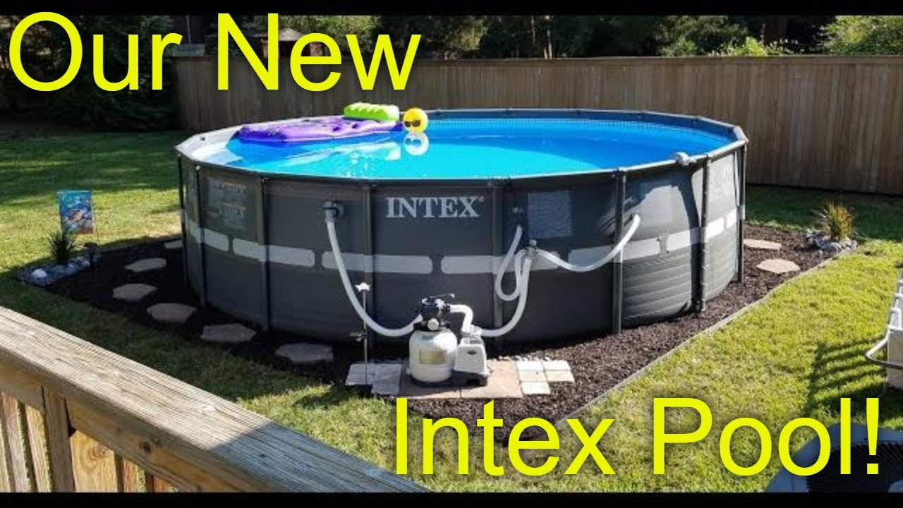 Intex Pool Accessories Above Ground
 Setting up our INTEX Ultra XTR 18 Ft Ground Pool