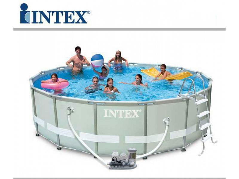 Intex Pool Accessories Above Ground
 Round pool intex 488x122 mod ultra frame with accessories