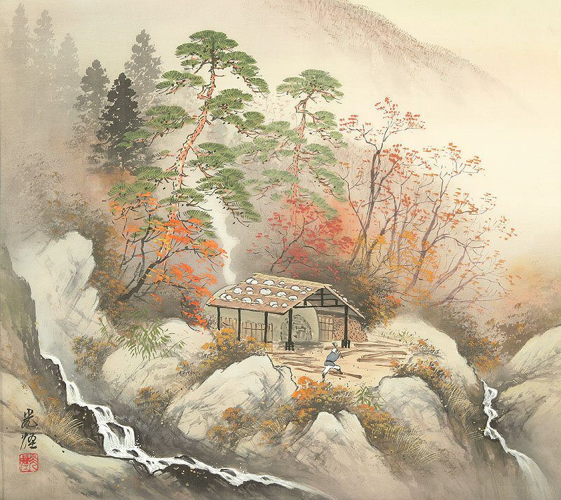 Japan Landscape Painting
 Koukei Kojima [小島光径] The Cherry Blossoms