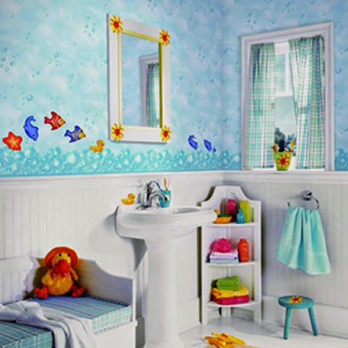 Kid Bathroom Decoration
 Celebrity Homes Amazing Kids bathroom Wall décor ideas