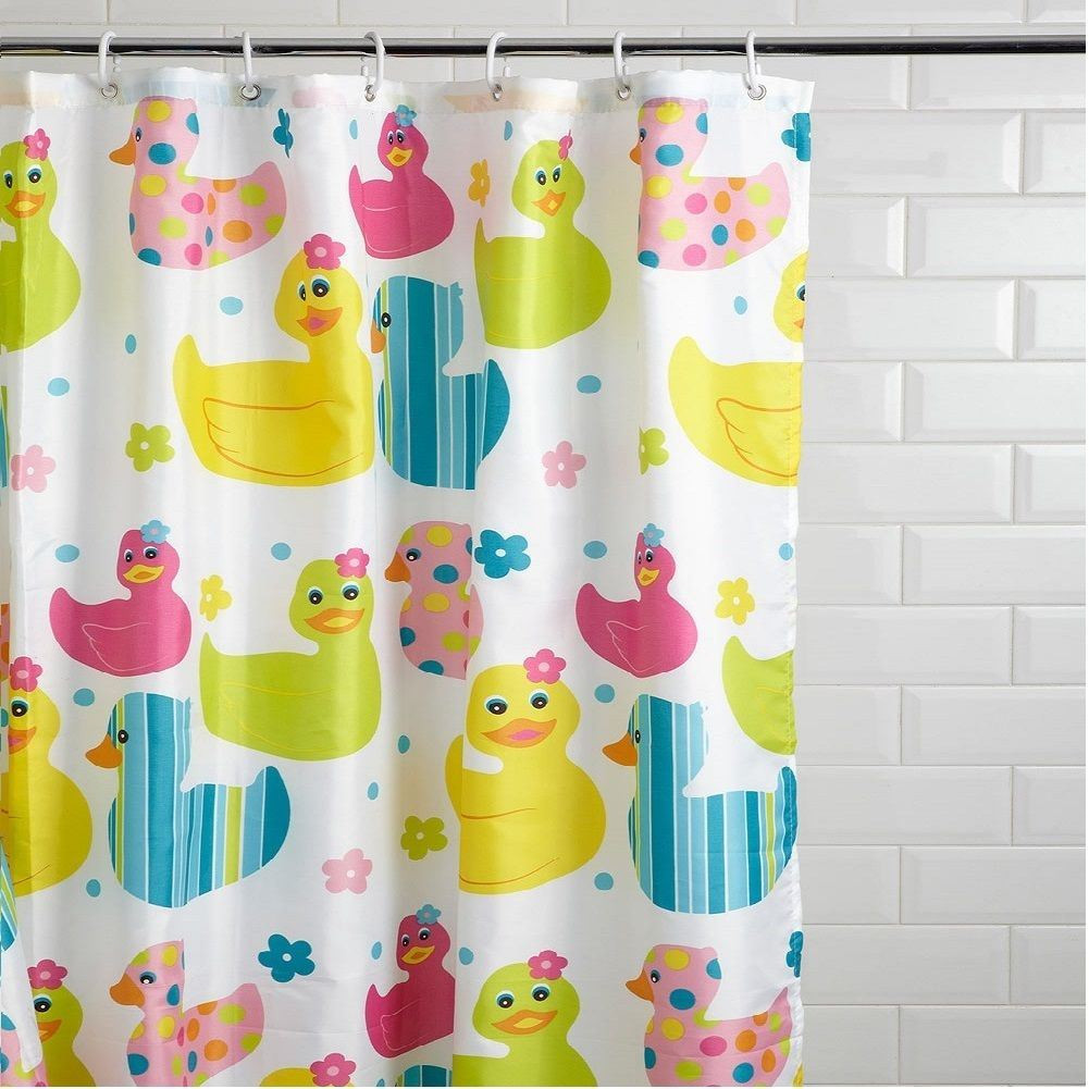 Kid Bathroom Shower Curtains
 NEW KIDS QUACKERS DUCK DESIGN CHILDRENS SHOWER CURTAIN NON