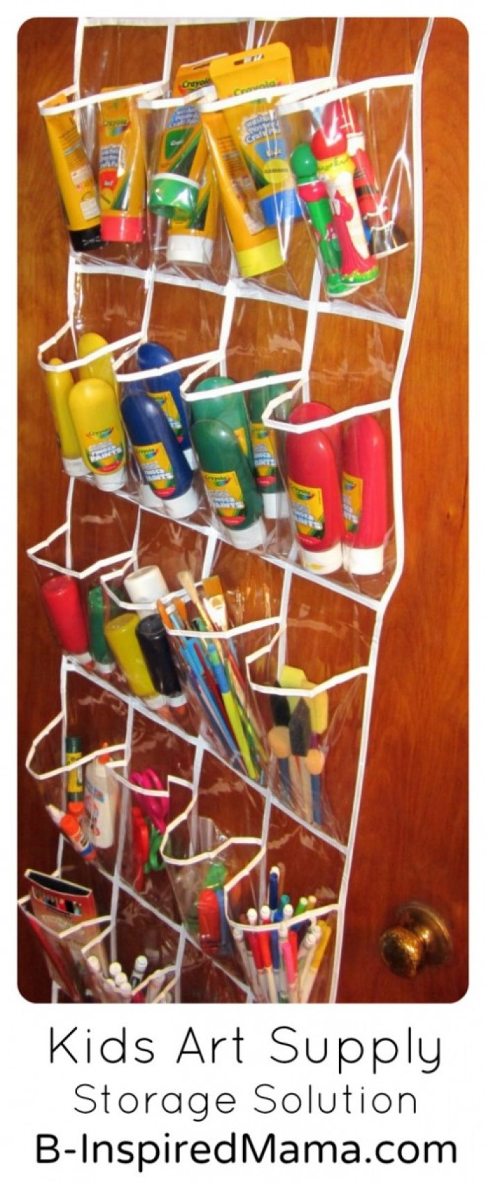Kids Art Storage
 Keeps Kids Art Supplies Handy and Organized