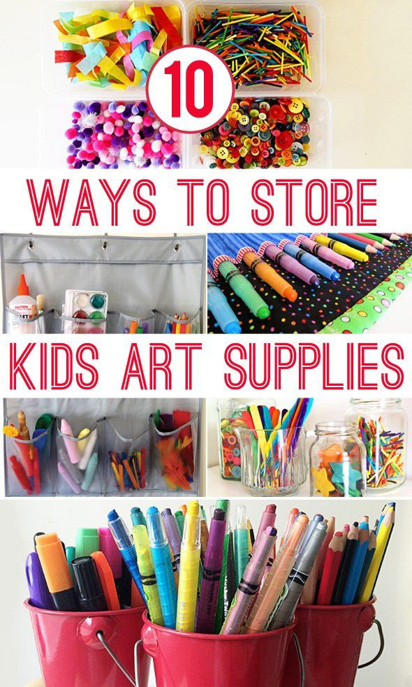 Kids Art Storage
 10 Ways to Store Kids Art Materials