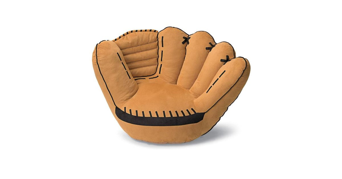 Kids Baseball Chair
 He can sit back in this baseball glove chair $150 when