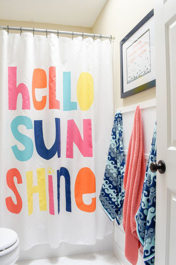 Kids Bathroom Curtains
 hello sun shine kids bathroom curtains – HomeMydesign