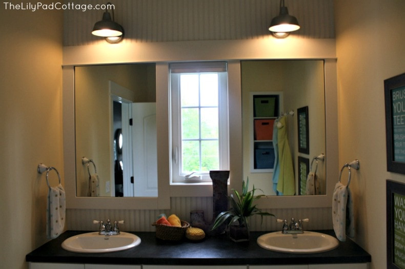 Kids Bathroom Mirror
 Kids Bathroom Reveal and Fun Giveaway The Lilypad Cottage