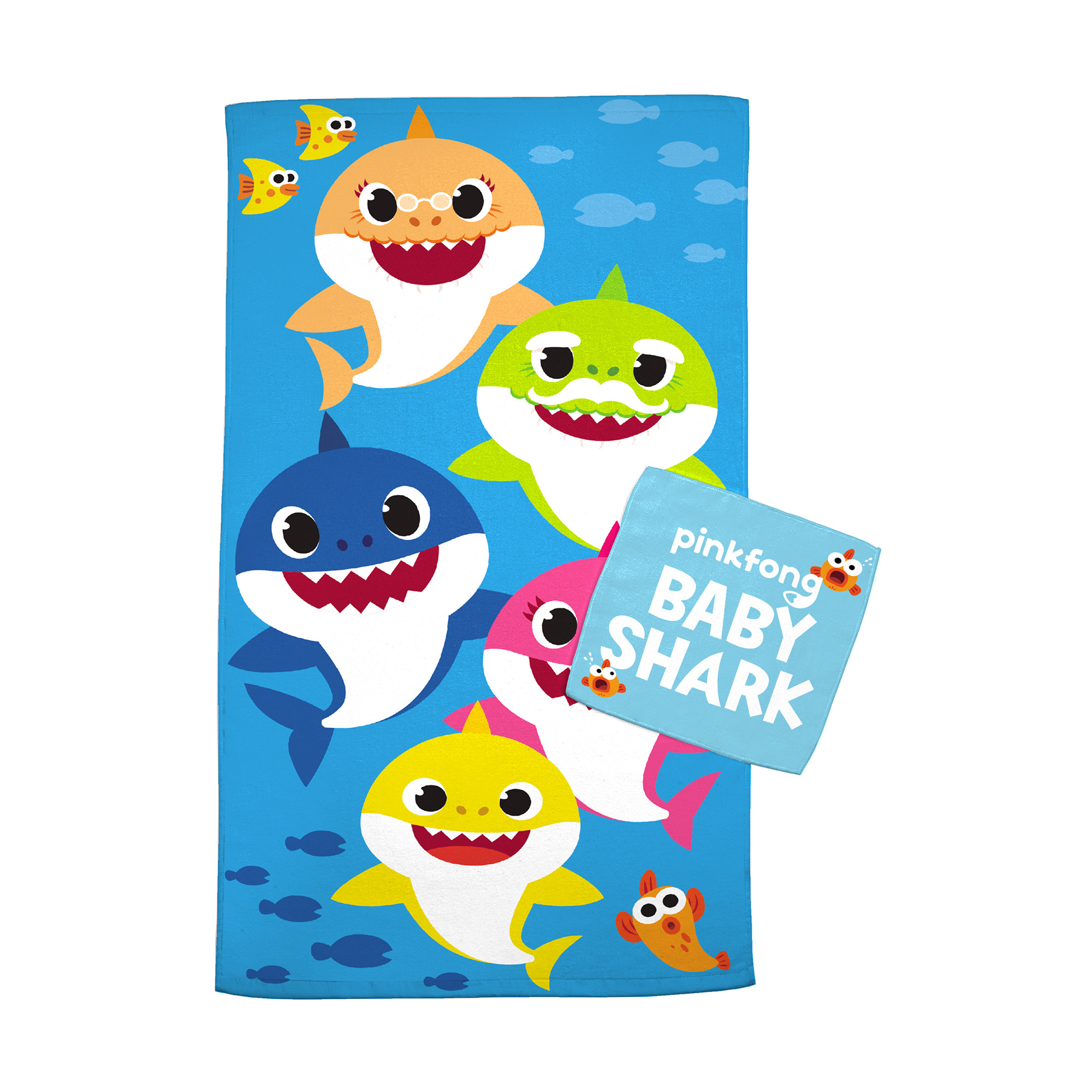 Kids Bathroom Sets Walmart
 Baby Shark Kids 2Pc Bath Towel and Wash Cloth Set 