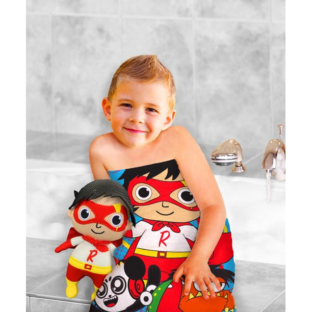 Kids Bathroom Sets Walmart
 Ryan’s World 2 Piece Bath Towel and Character Scrubby Set