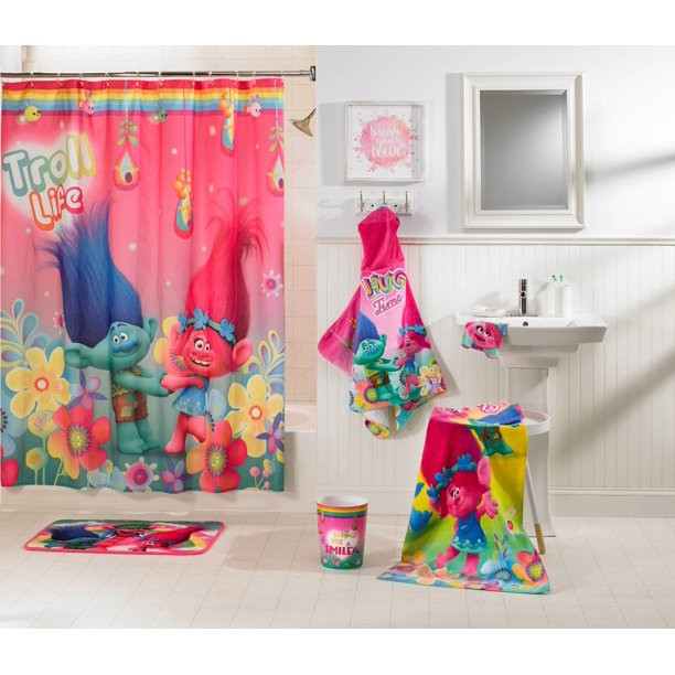 Kids Bathroom Sets Walmart
 Trolls Kids 5 Piece Bathroom in a Bag Set Exclusive