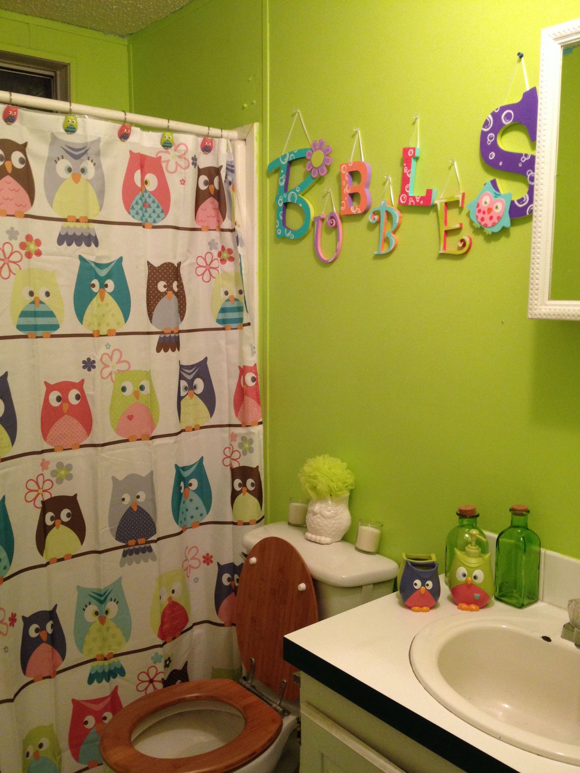 Kids Bathroom Sets Walmart
 Kids bathroom finished Owls from Walmart