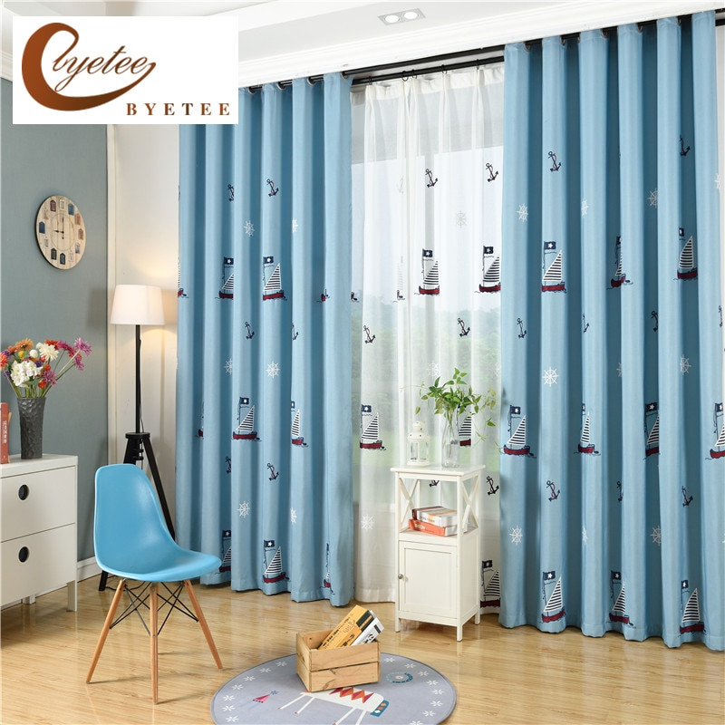 Kids Bedroom Curtains
 [byetee] Children Curtains For Living Blackout Embroidered