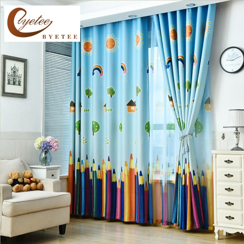 Kids Bedroom Curtains
 [byetee] New Curtains Blackout Curtain Fabric Pencil