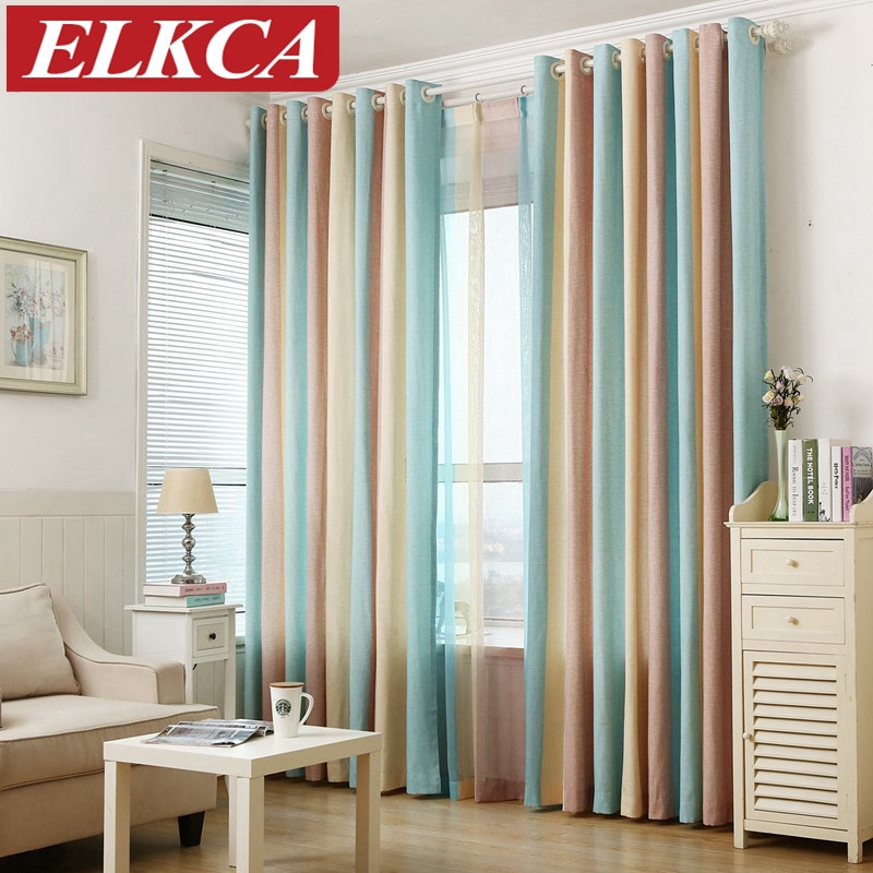 Kids Bedroom Curtains
 Striped Printed Window Curtains for the Bedroom Fancy