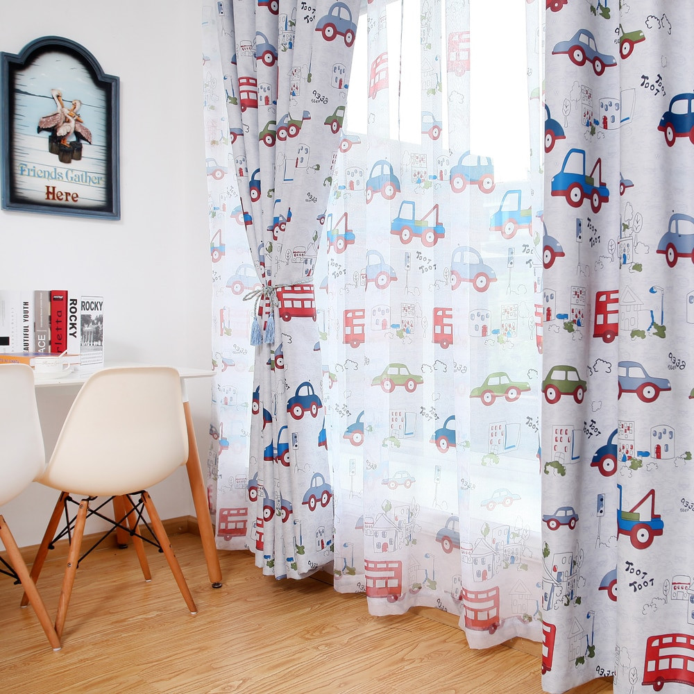 Kids Bedroom Curtains
 Blackout curtains for the bedroom toy car kids room