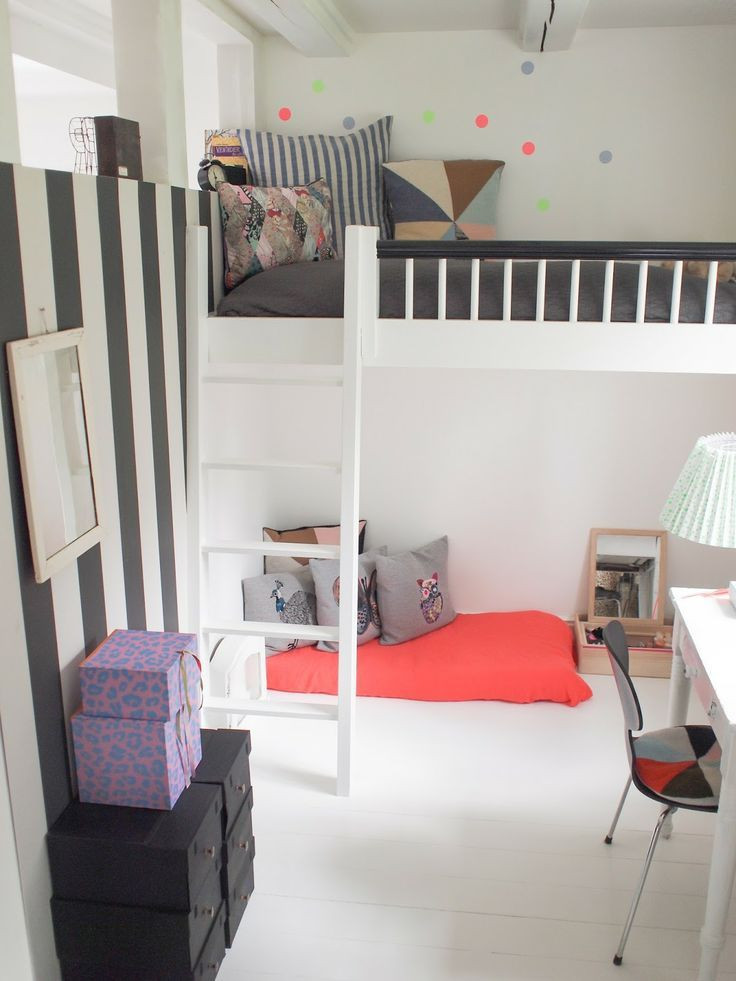 Kids Bedroom Loft
 291 best images about Small Space Living Kids Rooms on