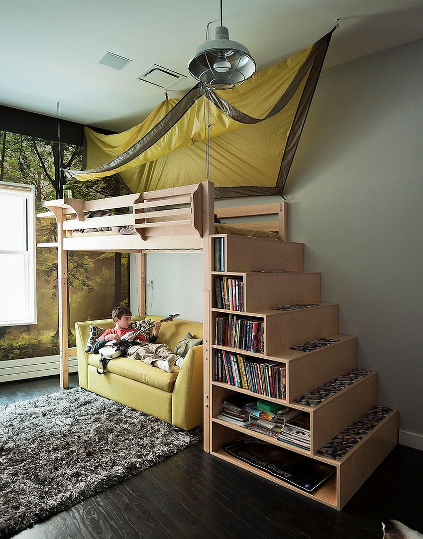 Kids Bedroom Loft
 Inspired Displays 20 Unique Shelves for a Creative Kids’ Room
