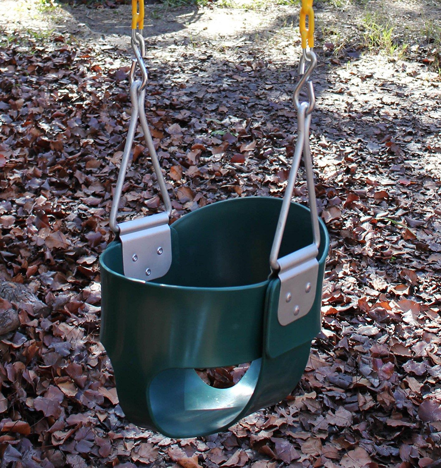 Kids Bucket Swing
 Ktaxon Bucket Swing for Toddler Seat Green Set Playground