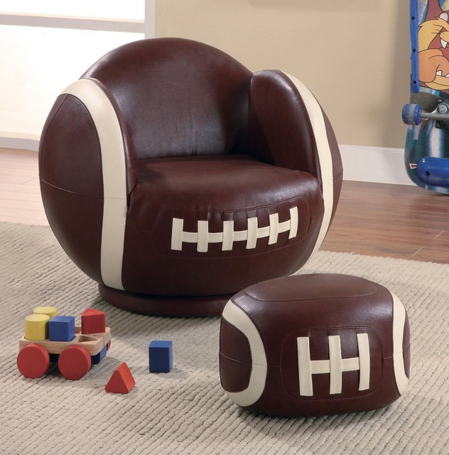 Kids Chair With Ottoman
 Small Football Chair and Ottoman Eclectic Kids Chairs