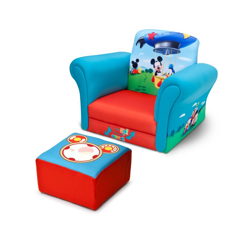 Kids Chair With Ottoman
 Delta Children Mickey Mouse Upholstered Kids Club Chair