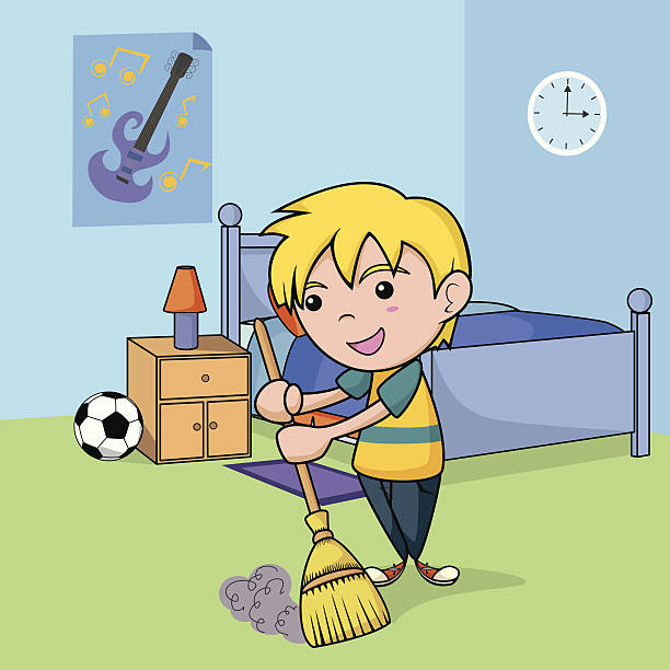 Kids Clean Room Clipart
 Tidy Room Illustrations Royalty Free Vector Graphics