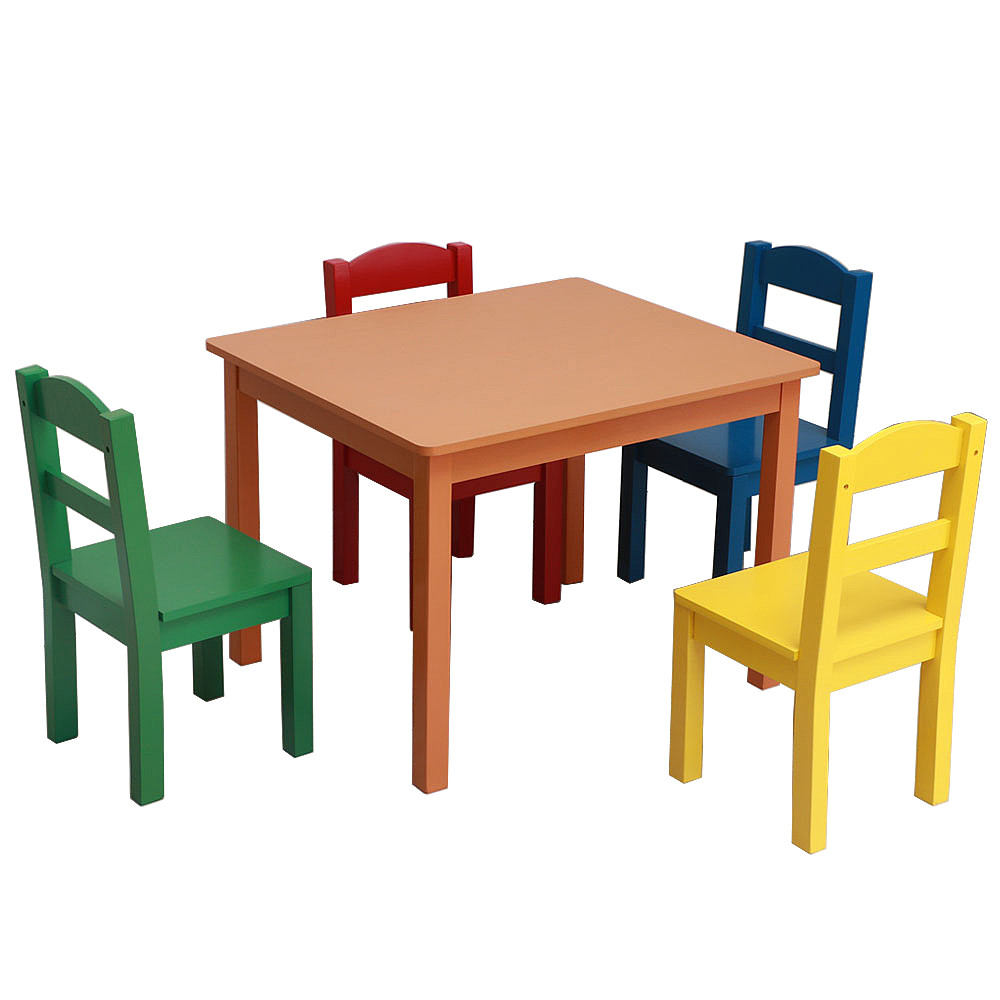 Kids Desk Table
 Wooden Kids Table and Chair Set 5 Pcs Set Toddler Table