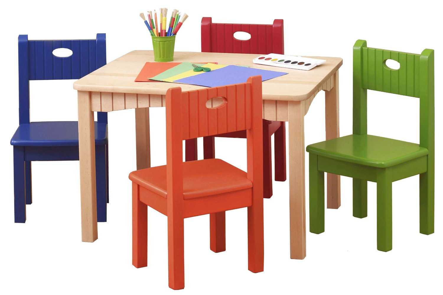 Kids Desk Table
 Wooden Table and Chairs for Kids – HomesFeed