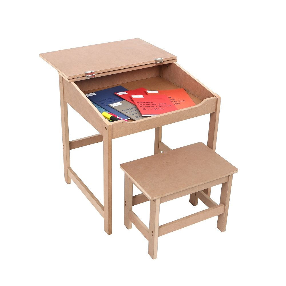 Kids Desk Table
 Childrens Kids Wooden Study Home Work Writing Reading