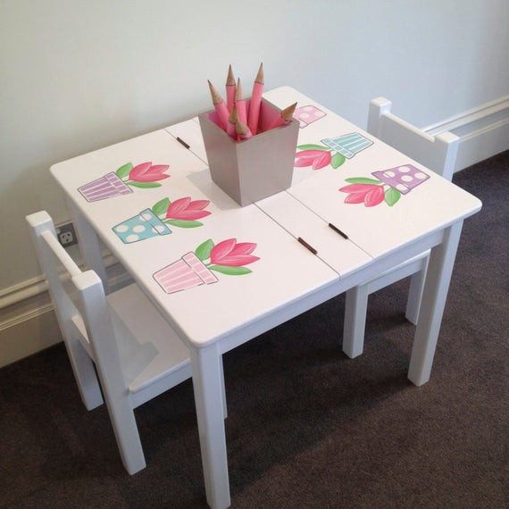 Kids Desk Table
 Items similar to Desk and Chair Set Tulip Table and
