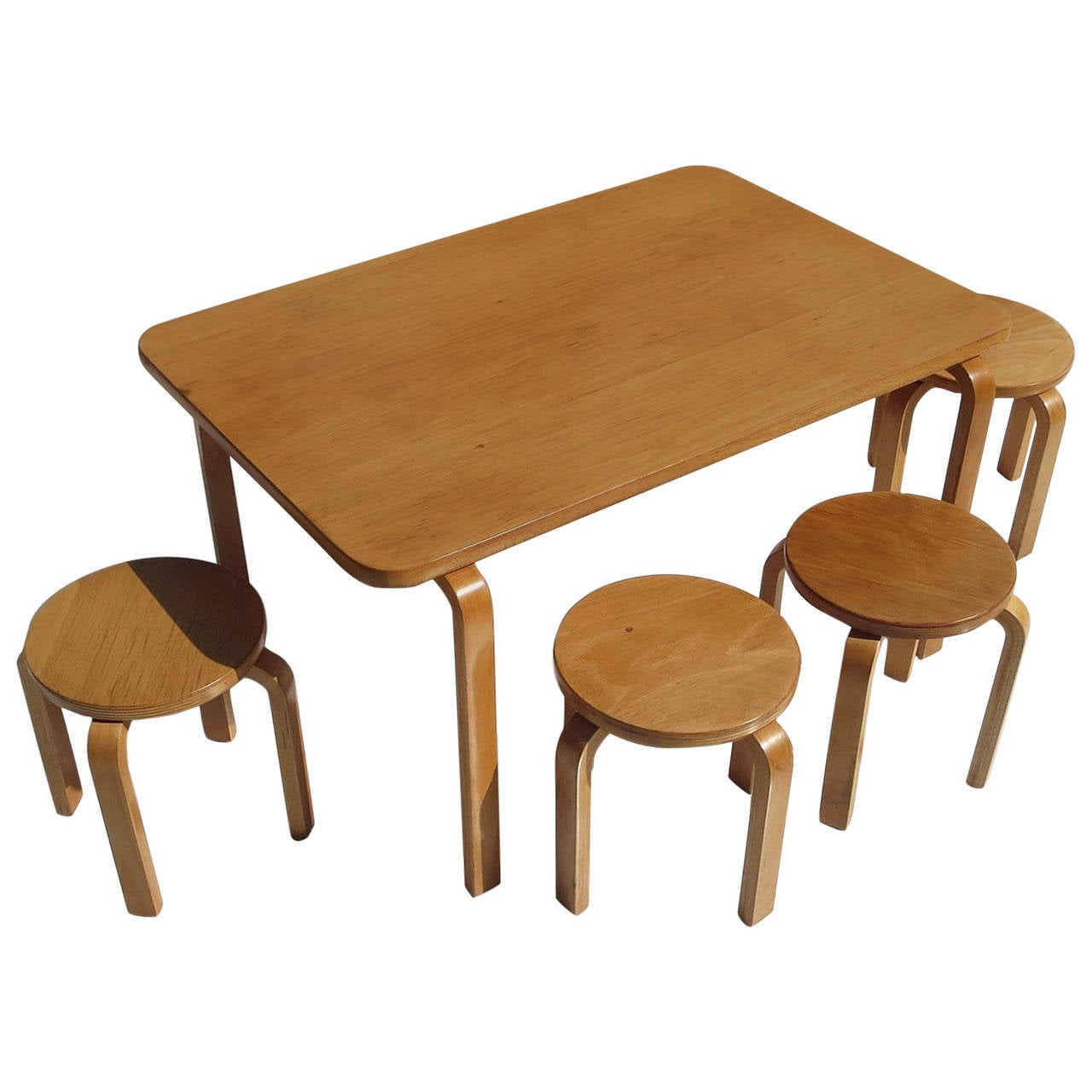 Kids Dining Table
 Children s Scaled Dining Set by Alvar Aalto for Artek at