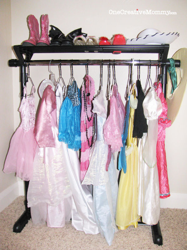 Kids Dressing Up Storage
 Dress Up Storage Ideas for Kids onecreativemommy