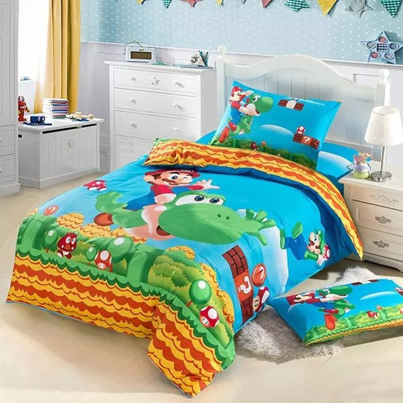 Kids Full Bedroom Sets
 HOT SELL Super Mario bedding set girls Twin full size