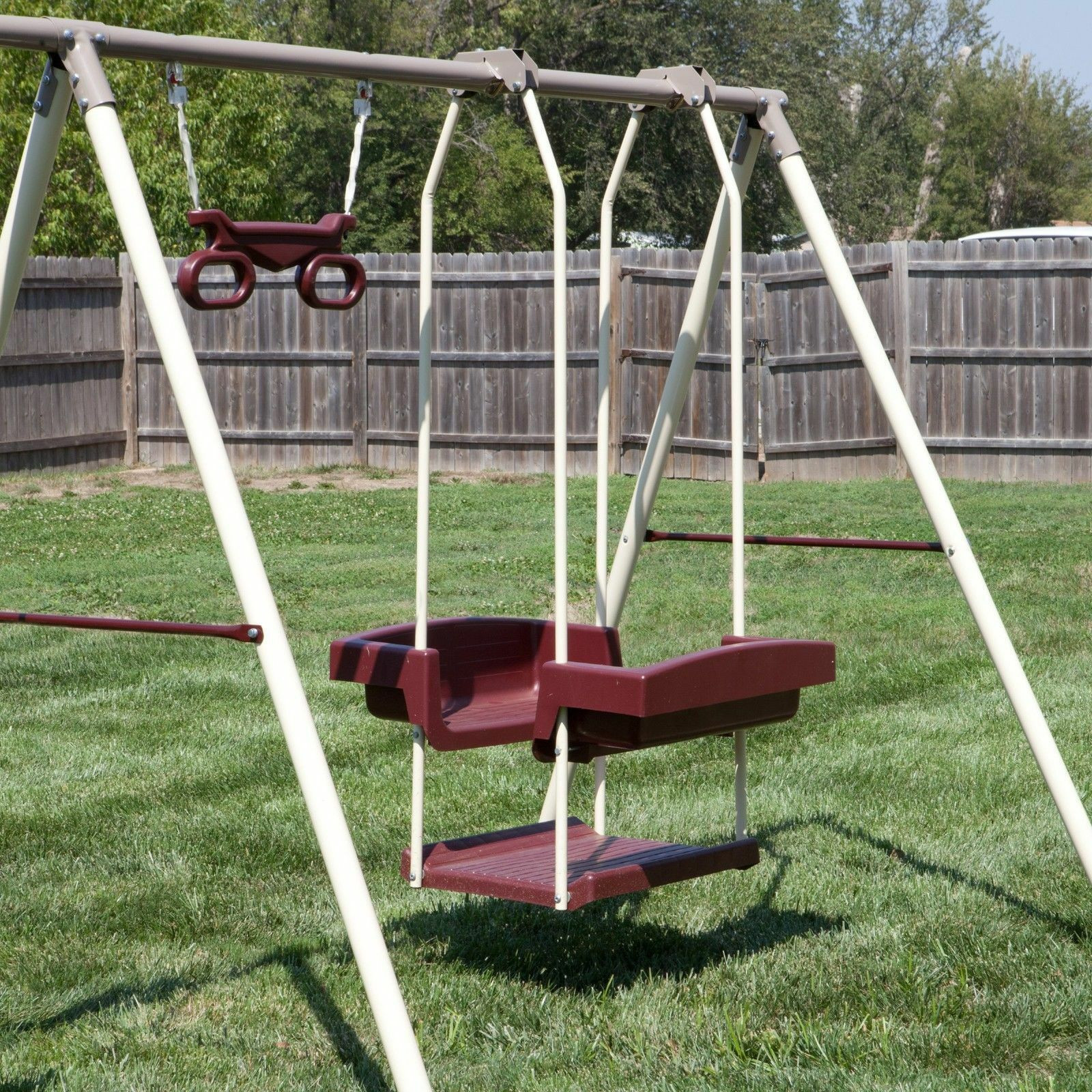 Kids Glider Swing
 Swing Set Outdoor Kids Children Backyard Slide Ladder