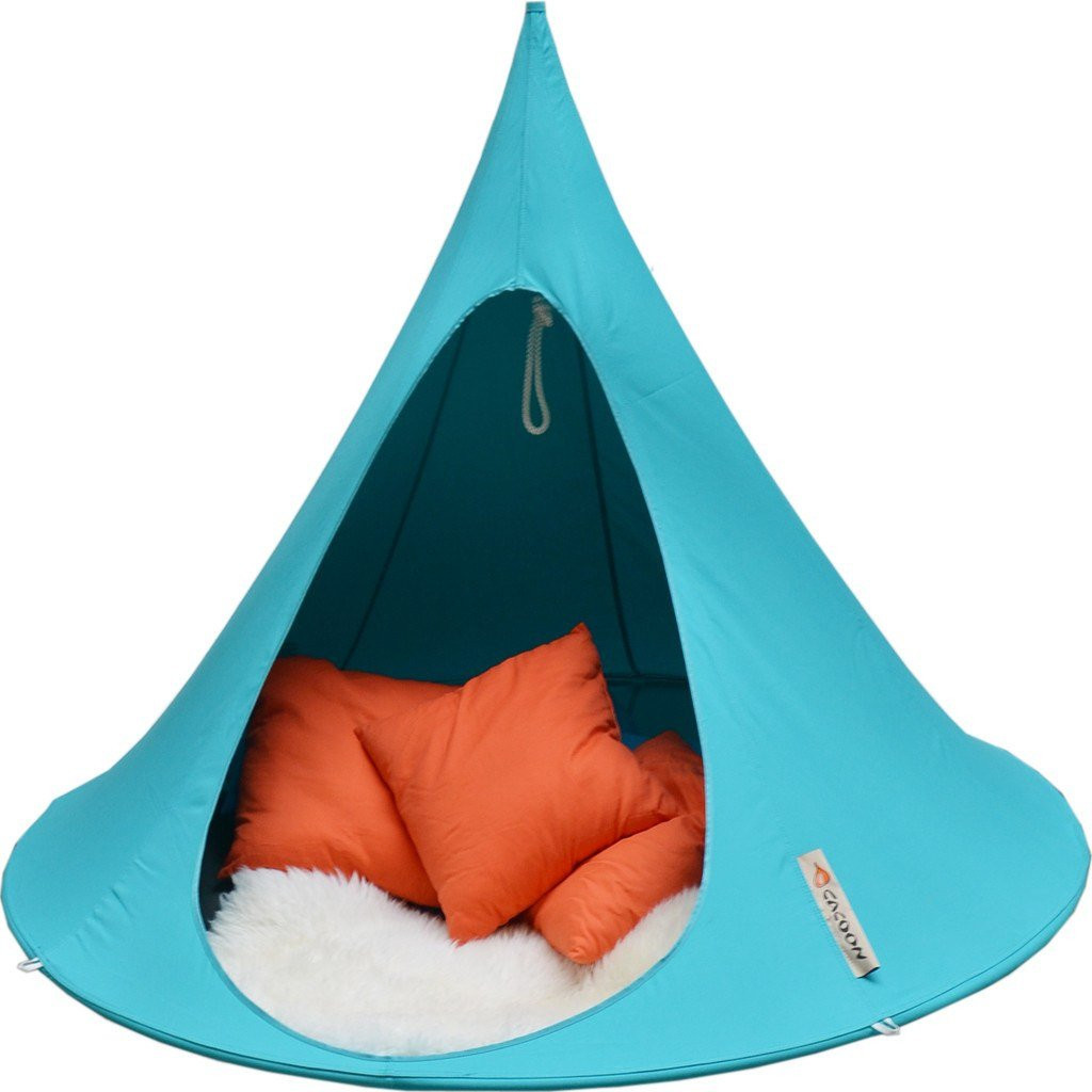 Kids Hammock Swing
 Cacoon Double Hanging Hammock Turquoise DLB010 Sportique