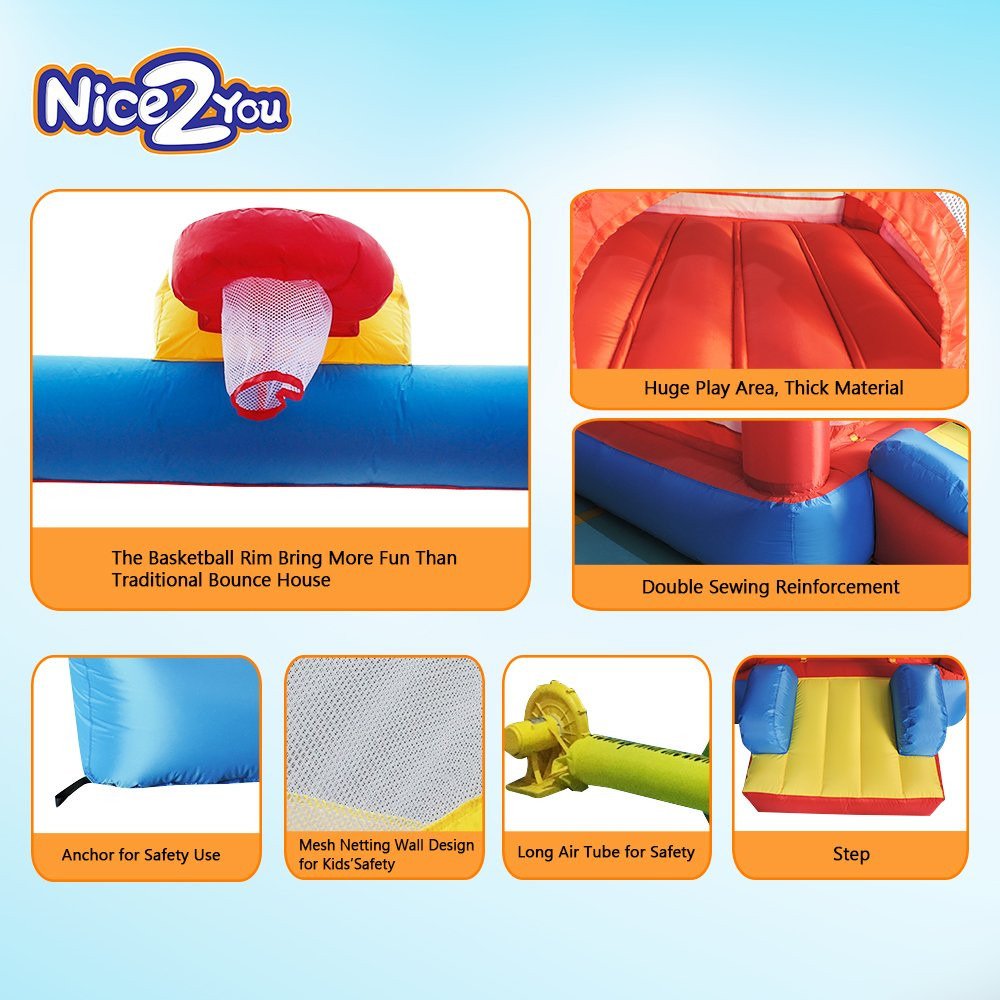 Kids Indoor Jumper
 Nice2you Inflatable Kids Jumper Indoor Outdoor Bounce